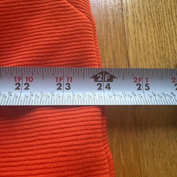 Boden Size 16 Orange Bronte Ottoman 3/4 Sleeve V-Neck Knee Length Shift Dress - Picture 13 of 16